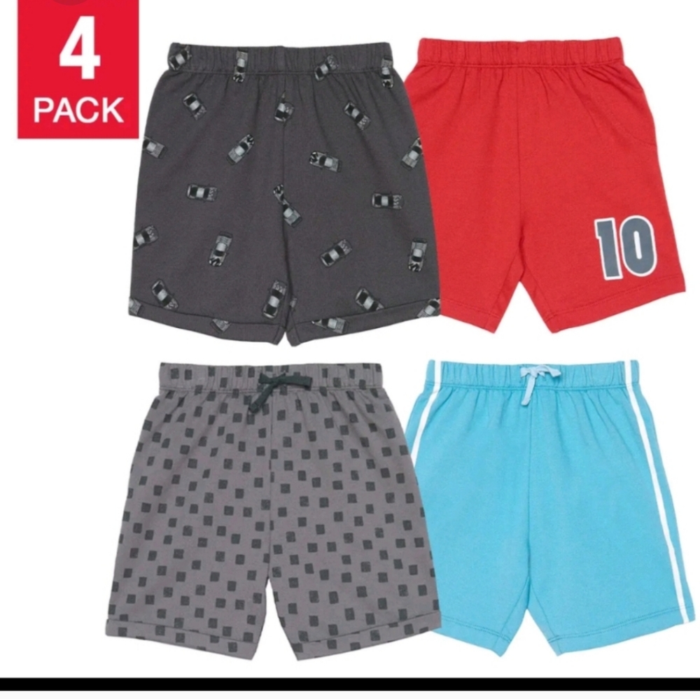 Pekkle Kids' Shorts (4 Pack) car,  5t nwt